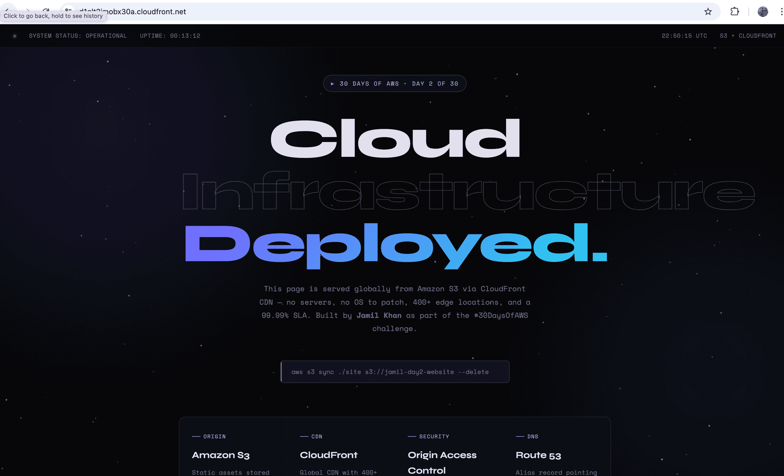 Host a Static Website on S3 + CloudFront CDN