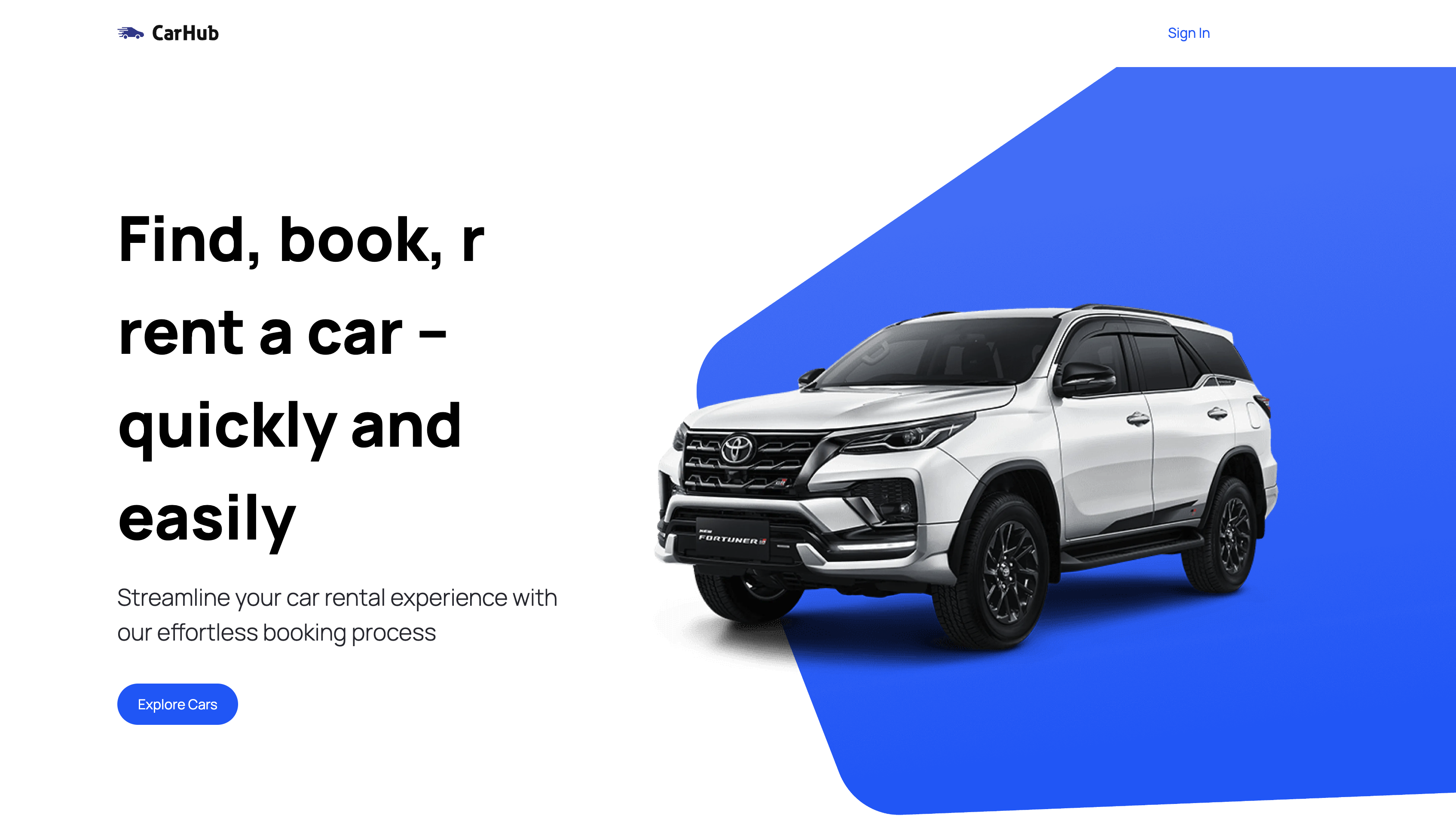 Carhub banner